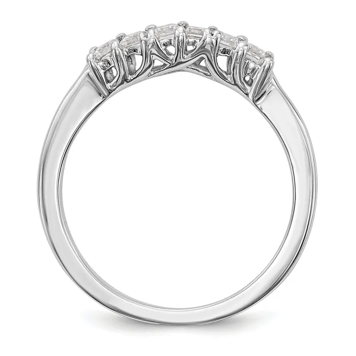 Rings Goldia 036ct CZ Solid Real 14k White Gold Wedding Wedding Band Ring