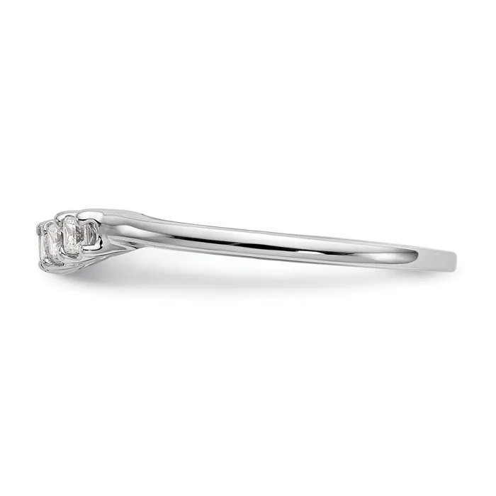 Rings Goldia 036ct CZ Solid Real 14k White Gold Wedding Wedding Band Ring