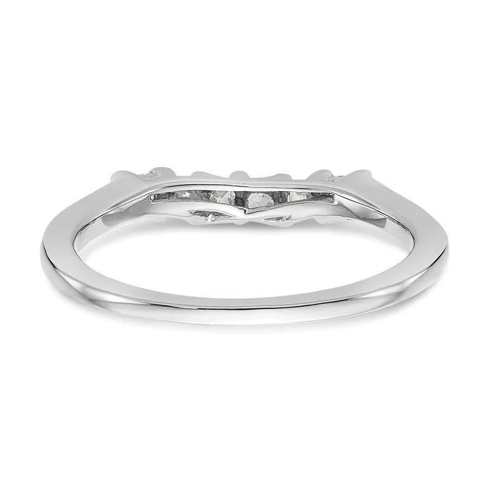 Rings Goldia 036ct CZ Solid Real 14k White Gold Wedding Wedding Band Ring