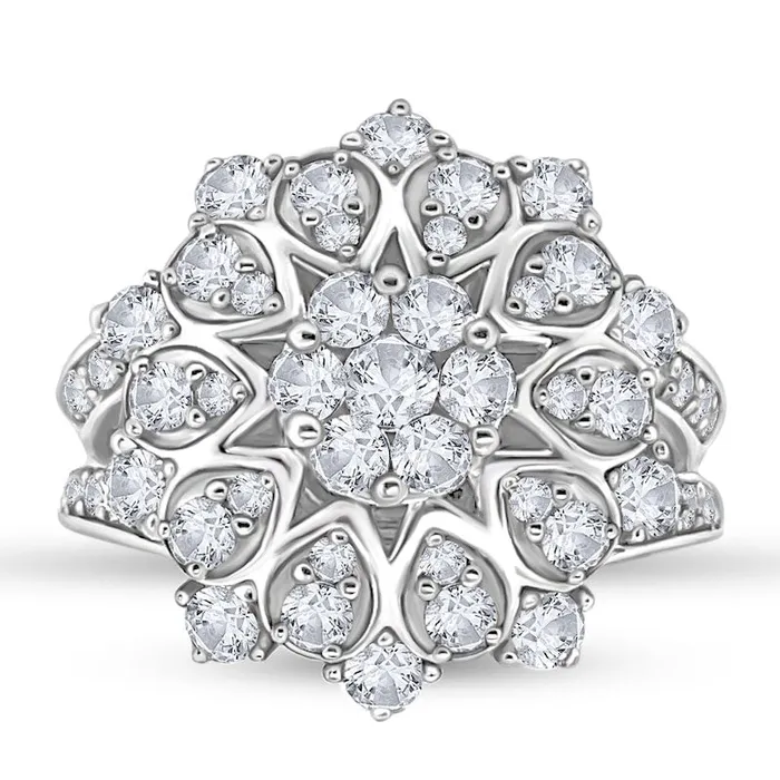 Rings Goldia 15 CT TW Composite Natural Diamond Ring in Sterling Silver