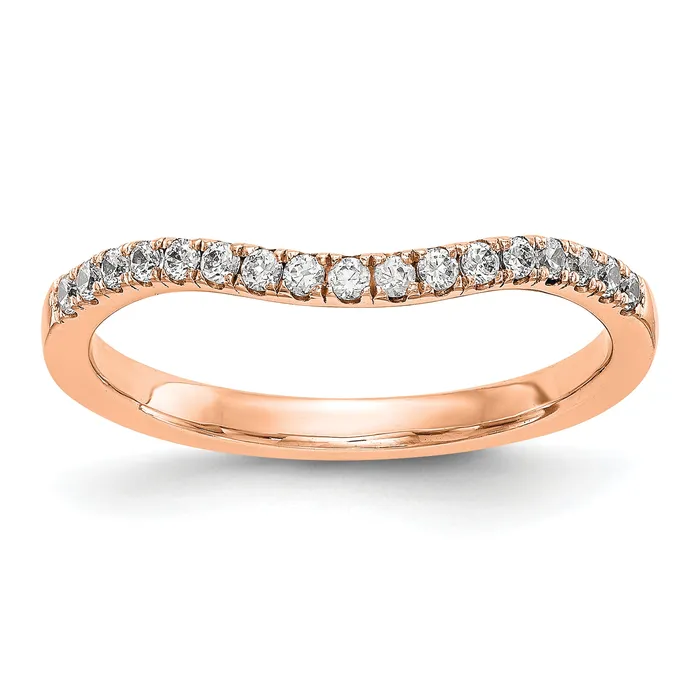 Rings Goldia 14K Rose Gold Lab Grown Diamond VSSI G Band Ring
