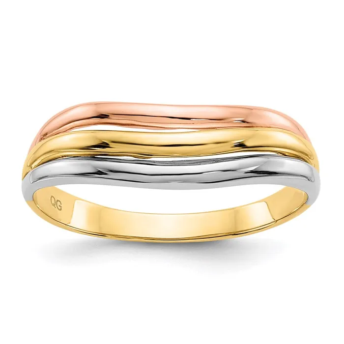 Rings Goldia 14k Tricolor Gold Open Fancy Ring