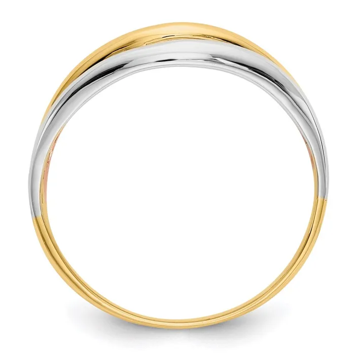 Rings Goldia 14k Tricolor Gold Open Fancy Ring