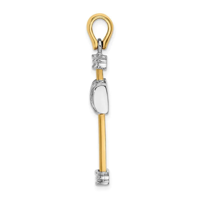 Rings Goldia 14k Twotone Gold wRhodium Polished Cross Charm