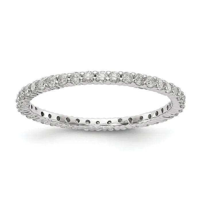 Rings Goldia 14k White Gold 12 Ct Lab Grown Diamond VSSI G Shared Prong Eternity Band Ring