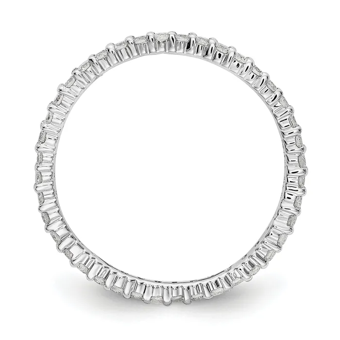 Rings Goldia 14k White Gold 12 Ct Lab Grown Diamond VSSI G Shared Prong Eternity Band Ring
