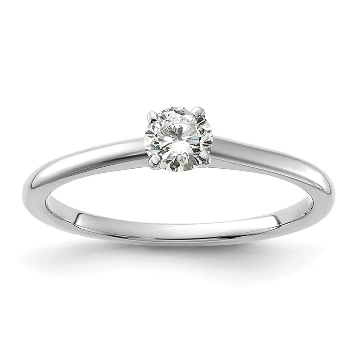 Rings Goldia 14k White Gold 13 Ct Lab Grown Diamond VSSI G Round Solitaire Engagement Ring