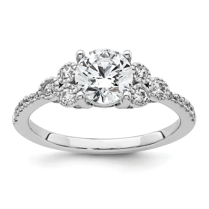 Rings Goldia 14k White Gold 15 Ct Lab Grown Diamond VSSI G 1 Ct Center Round Engagement Ring