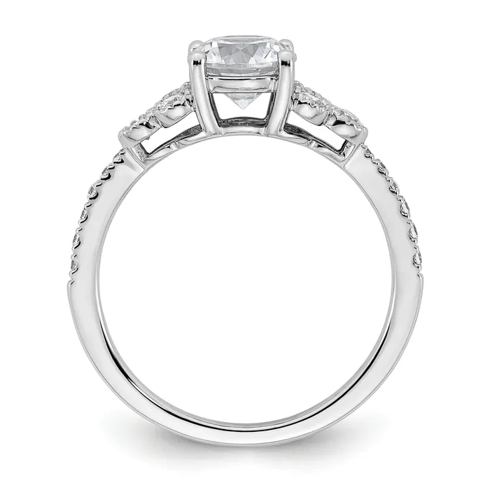 Rings Goldia 14k White Gold 15 Ct Lab Grown Diamond VSSI G 1 Ct Center Round Engagement Ring