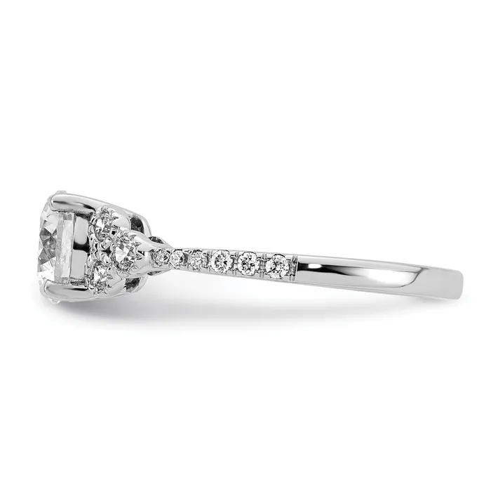 Rings Goldia 14k White Gold 15 Ct Lab Grown Diamond VSSI G 1 Ct Center Round Engagement Ring