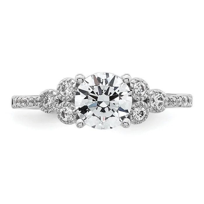 Rings Goldia 14k White Gold 15 Ct Lab Grown Diamond VSSI G 1 Ct Center Round Engagement Ring
