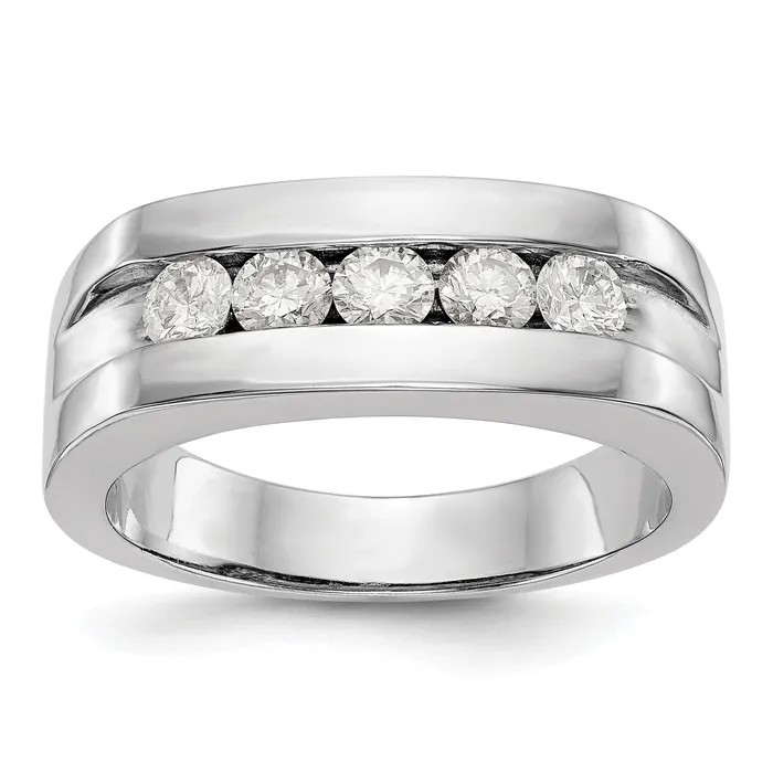 Rings Goldia 14k White Gold 34 Ct Lab Grown Diamond VSSI G Mens Band Ring