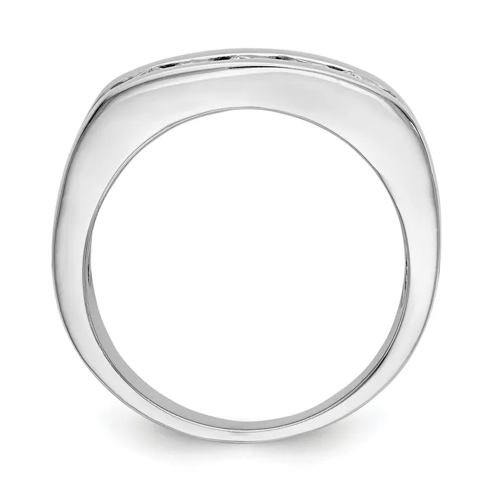 Rings Goldia 14k White Gold 34 Ct Lab Grown Diamond VSSI G Mens Band Ring