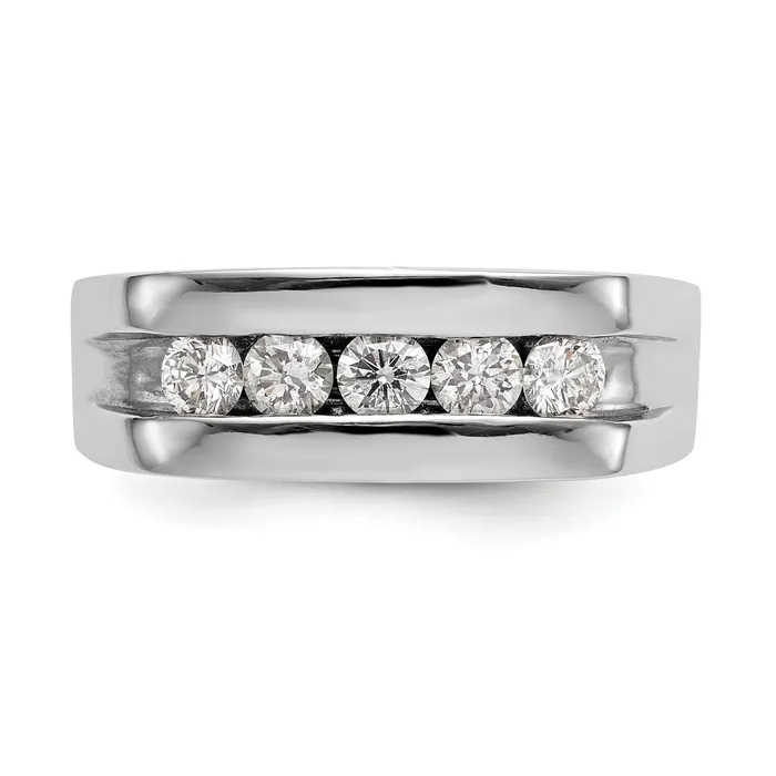 Rings Goldia 14k White Gold 34 Ct Lab Grown Diamond VSSI G Mens Band Ring