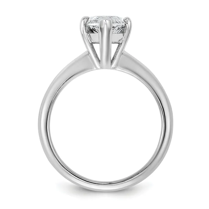 Rings Goldia 14k White Gold 3 Ct Certified Lab Grown Diamond VSSI G Marquise Solitaire Engagement Ring