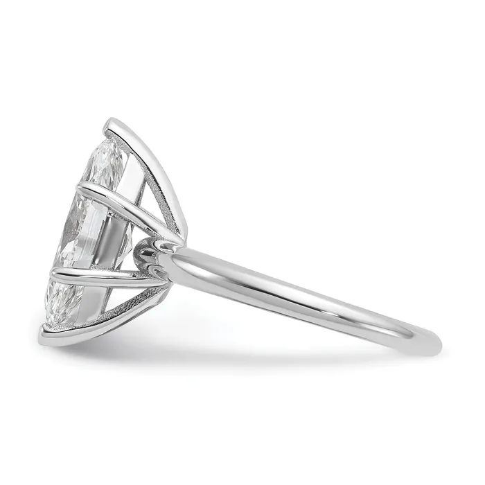 Rings Goldia 14k White Gold 3 Ct Certified Lab Grown Diamond VSSI G Marquise Solitaire Engagement Ring