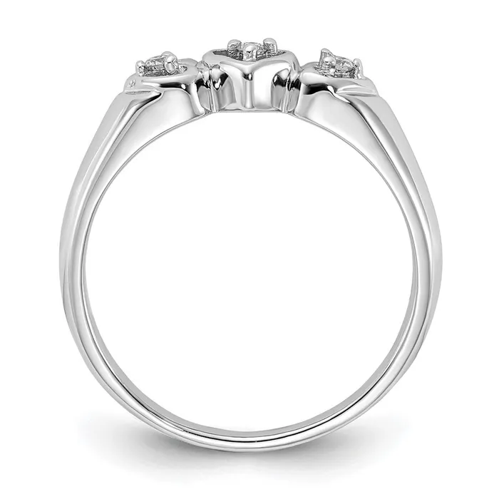 Rings Goldia 14k White Gold AA Diamond heart ring