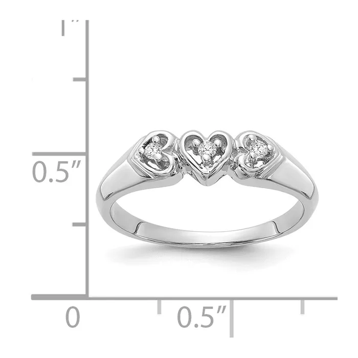 Rings Goldia 14k White Gold AA Diamond heart ring