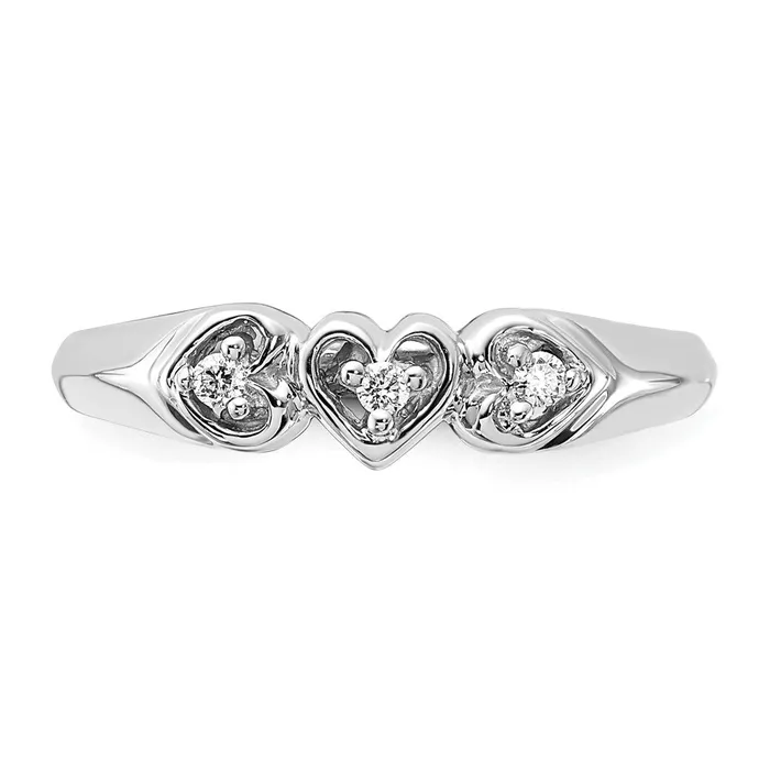 Rings Goldia 14k White Gold AA Diamond heart ring