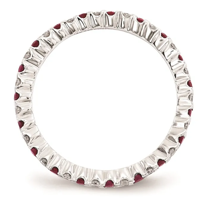 Rings Goldia 14k White Gold Real Diamond Ruby ring