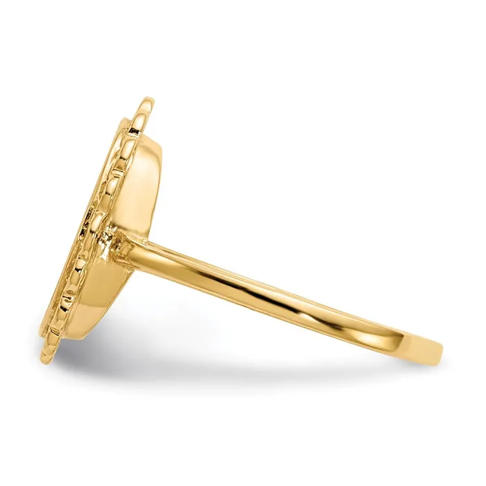 Rings Goldia 14K Yellow Gold 120x90mm Open Back Signet Ring