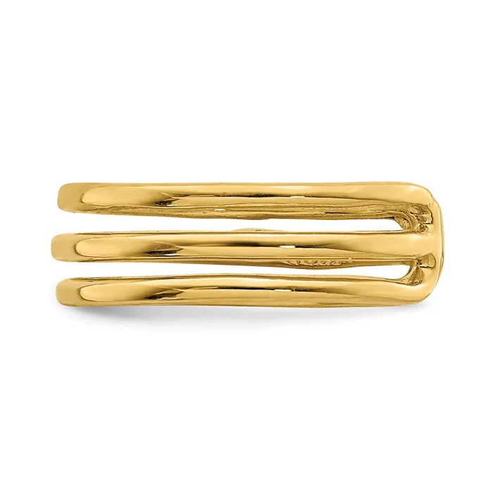 Rings Goldia 14k Yellow Gold Polished 3 Row Toe Ring