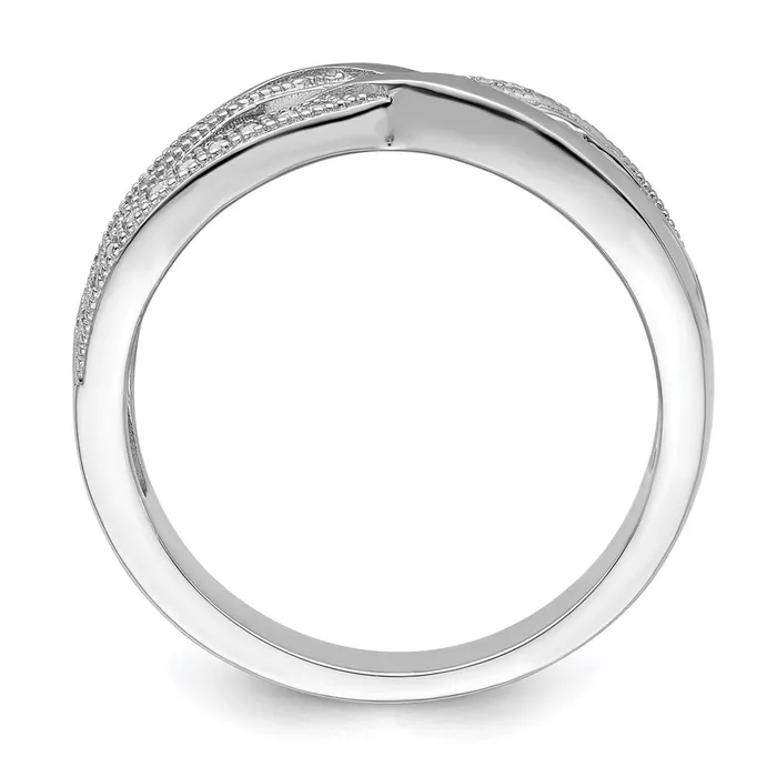 Rings Goldia Brilliant Embers Sterling Silver Rhodiumplated 44 Stone Micro Pav CZ Polished Ring