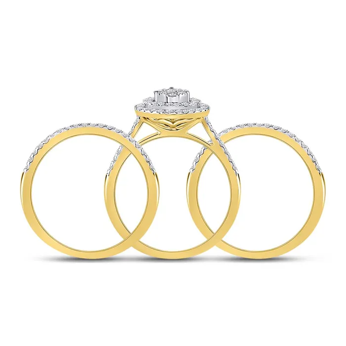 Rings Goldiacom 34 Ct Round Diamond Bridal Engagement Ring Set 14K Yellow Gold Rings Goldiacom 34 Ct Round Diamond Bridal Engagement Ring Set 14K Yellow Gold
