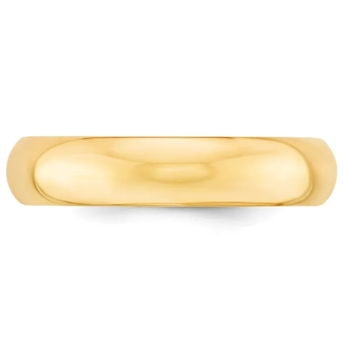 Rings Goldia Solid 10K Yellow Gold 5mm Standard Comfort Fit MensWomens Wedding Band Ring Size 125