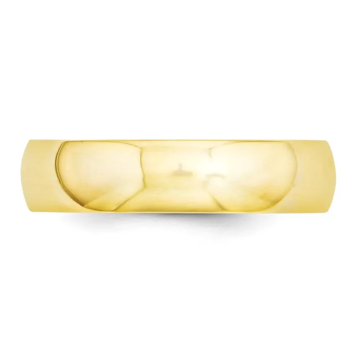 Rings Goldia Solid 10K Yellow Gold 5mm Standard Comfort Fit MensWomens Wedding Band Ring Size 125