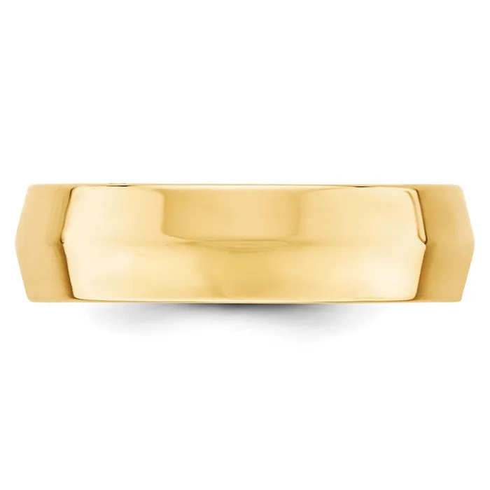 Rings Goldia Solid 10K Yellow Gold 6mm Knife Edge Comfort Fit MensWomens Wedding Band Ring Size 11