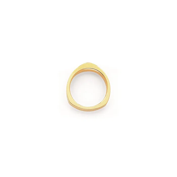 Rings Goldia Solid 10K Yellow Gold Yellow Gold Flat SquareRocker Comfort Fit MensWomens Wedding Band Ring Size 6