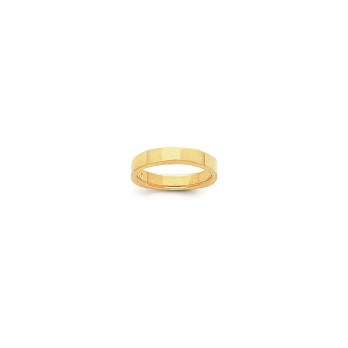Rings Goldia Solid 10K Yellow Gold Yellow Gold Flat SquareRocker Comfort Fit MensWomens Wedding Band Ring Size 6