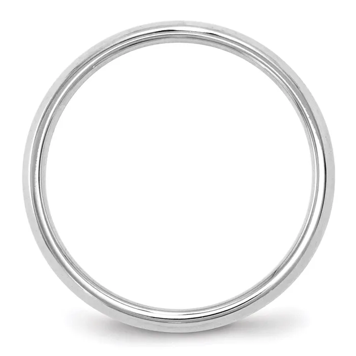 Rings Goldia Solid 14K White Gold 25mm Knife Edge Comfort Fit MensWomens Wedding Band Ring Size 55