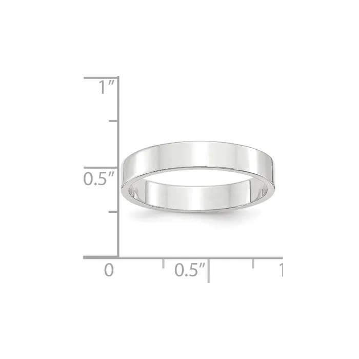 Rings Goldia Solid 14K White Gold 4mm Light Weight Flat MensWomens Wedding Band Ring Size 14 Rings Goldia Solid 14K White Gold 4mm Light Weight Flat MensWomens Wedding Band Ring Size 14