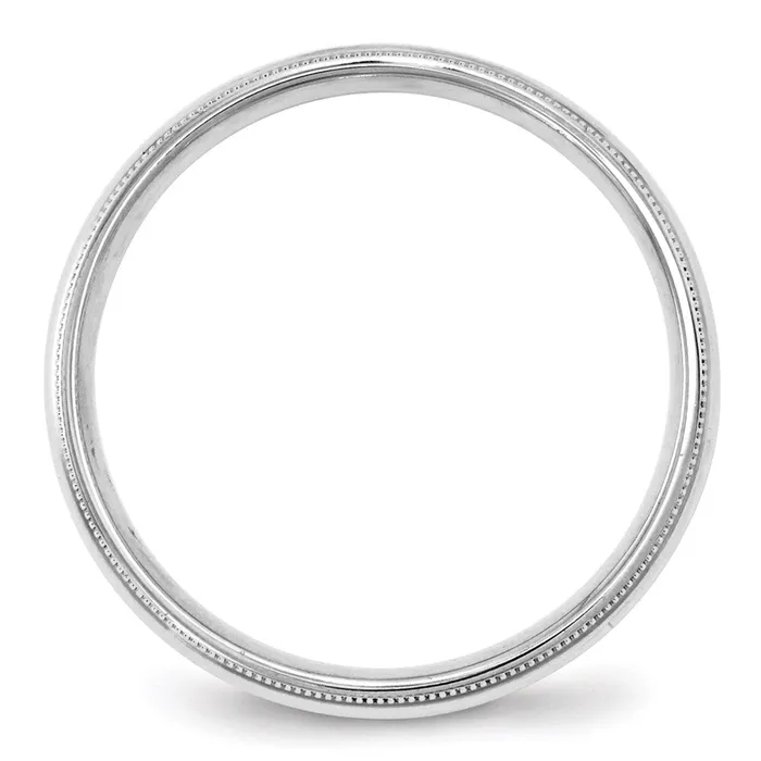 Rings Goldia Solid 14K White Gold 4mm Milgrain Comfort Fit MensWomens Wedding Band Ring Size 135 Rings Goldia Solid 14K White Gold 4mm Milgrain Comfort Fit MensWomens Wedding Band Ring Size 135