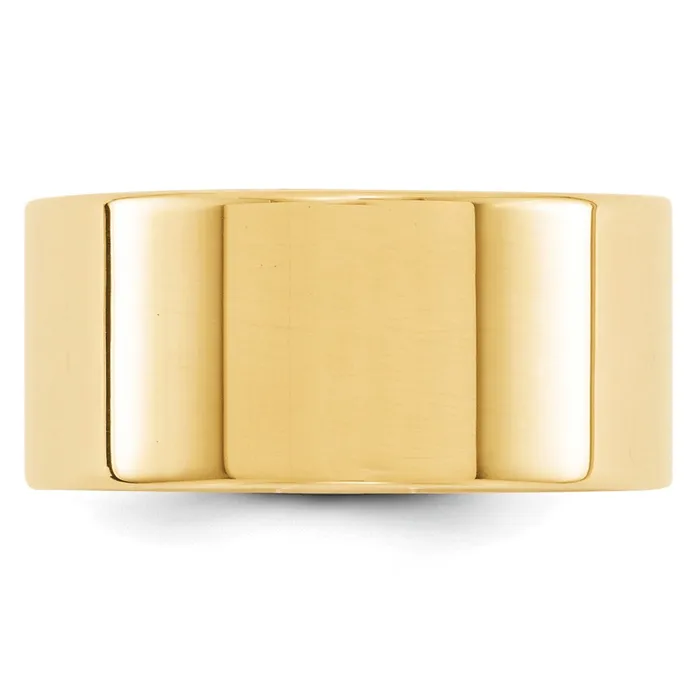 Rings Goldia Solid 14K Yellow Gold 10mm Light Weight Flat MensWomens Wedding Band Ring Size 115 Rings Goldia Solid 14K Yellow Gold 10mm Light Weight Flat MensWomens Wedding Band Ring Size 115