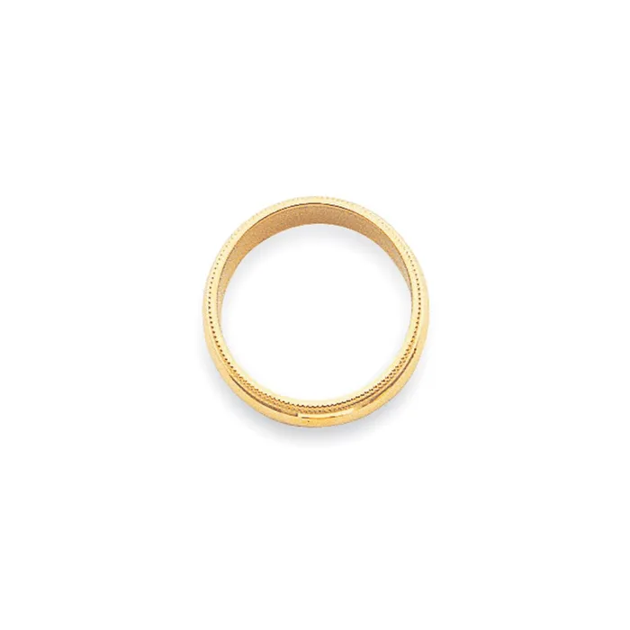 Rings Goldia Solid 14K Yellow Gold 3mm Milgrain Half Round MensWomens Wedding Band Ring Size 125 Rings Goldia Solid 14K Yellow Gold 3mm Milgrain Half Round MensWomens Wedding Band Ring Size 125