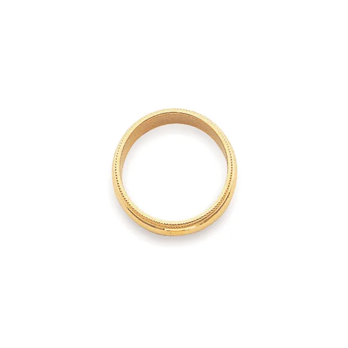 Rings Goldia Solid 14K Yellow Gold 3mm Milgrain Half Round MensWomens Wedding Band Ring Size 125 Rings Goldia Solid 14K Yellow Gold 3mm Milgrain Half Round MensWomens Wedding Band Ring Size 125