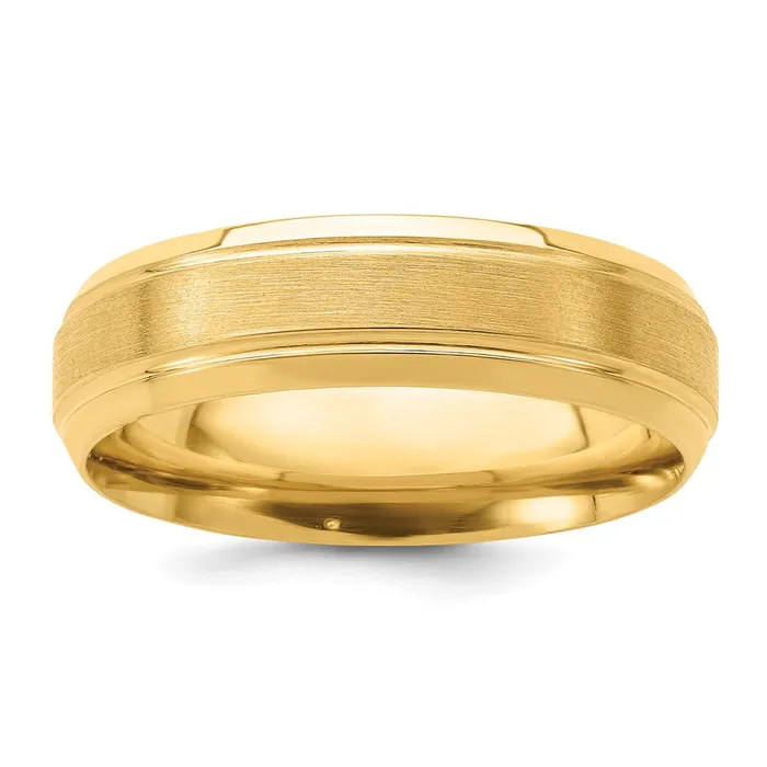 Rings Goldia Solid 14K Yellow Gold Rose Gold Standard Comfort Fit Brush Satin Fancy MensWomens Wedding Band Ring Size 7
