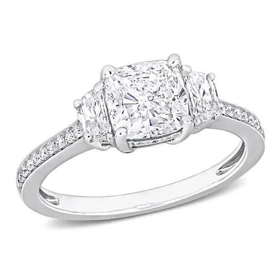 Rings JMS always Original Amour 2 14 CT TW ThreeStone Diamond Engagement Ring in 14k White Godl