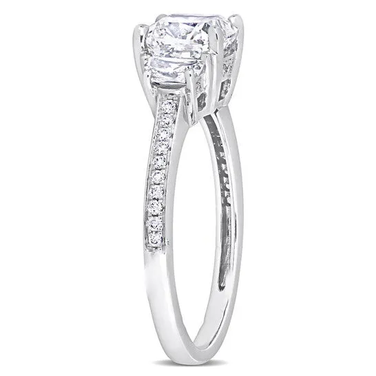 Rings JMS always Original Amour 2 14 CT TW ThreeStone Diamond Engagement Ring in 14k White Godl