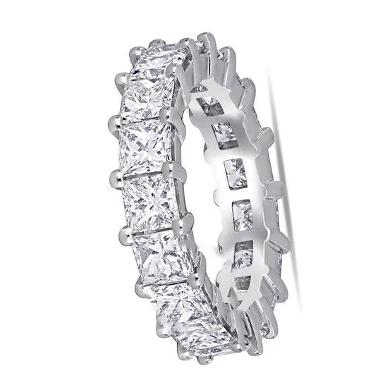 Rings JMS always Original Amour 554 CT Princess Diamond TW Eternity Ring White Platinum GH VS2SI1