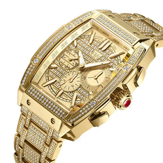 Rings JMS always Original JBW Platinum Series Goldtone Dial Mens Watch PS570A