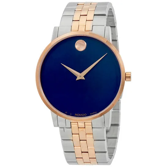 Rings JMS always Original Movado Museum Classic Blue Dial Twotone Mens Watch 0607267