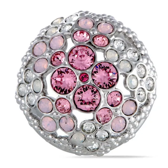 Rings JMS always Original Swarovski Cherie Pink and Clear Crystals Flowers Ring Rings JMS always Original Swarovski Cherie Pink and Clear Crystals Flowers Ring