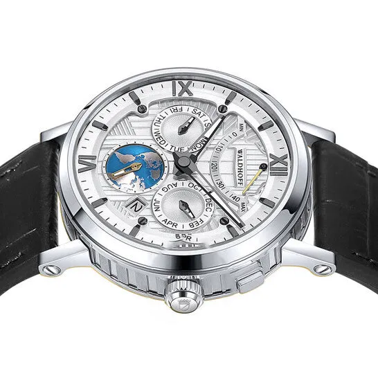 Rings JMS always Original Waldhoff Multimatic II Automatic Silver Dial Mens Watch Waldhoff Multimatic II Diamond Silver