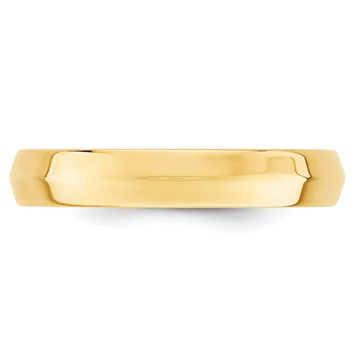 Rings Solid 14K Yellow Gold 4mm Knife Edge Comfort Fit MensWomens Wedding Band Ring Size 95 Goldia Rings Solid 14K Yellow Gold 4mm Knife Edge Comfort Fit MensWomens Wedding Band Ring Size 95 Goldia