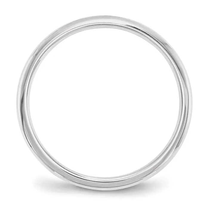 Solid 18K White Gold 2mm Standard Comfort Fit MensWomens Wedding Band Ring Size 85 Goldia Rings