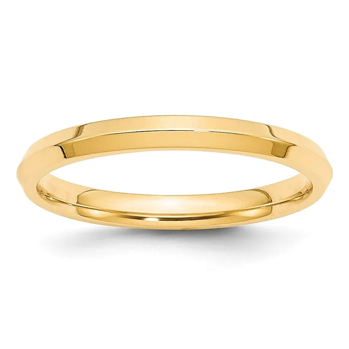 Solid 18K Yellow Gold 25mm Knife Edge Comfort Fit MensWomens Wedding Band Ring Size 13 Goldia Rings